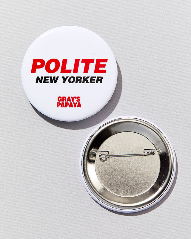 "Polite New Yorker" Button 3-Pack